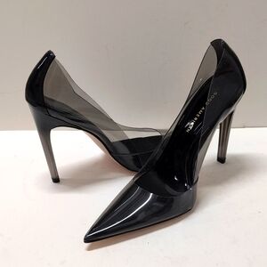 Good American, clear/black heels, Spain, size 9 (9.5)